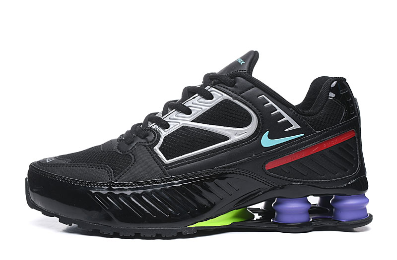 Stylish Nike Shox R4 Black Colorful